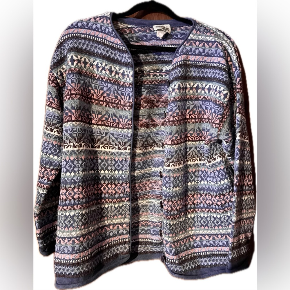 Vintage Cottage Cove Cotton Knit Cardigan